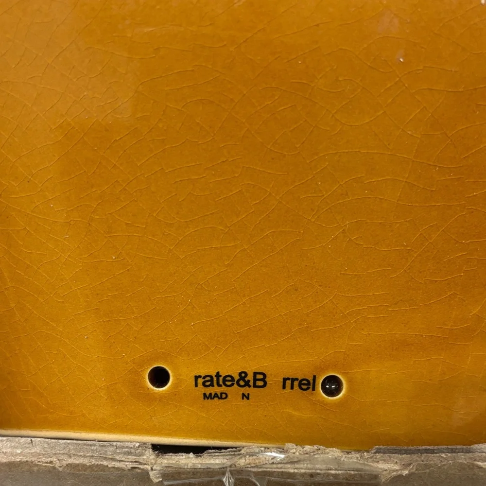 Crate&Barrel Pumpkin Ceramic Baking Dish - Orange